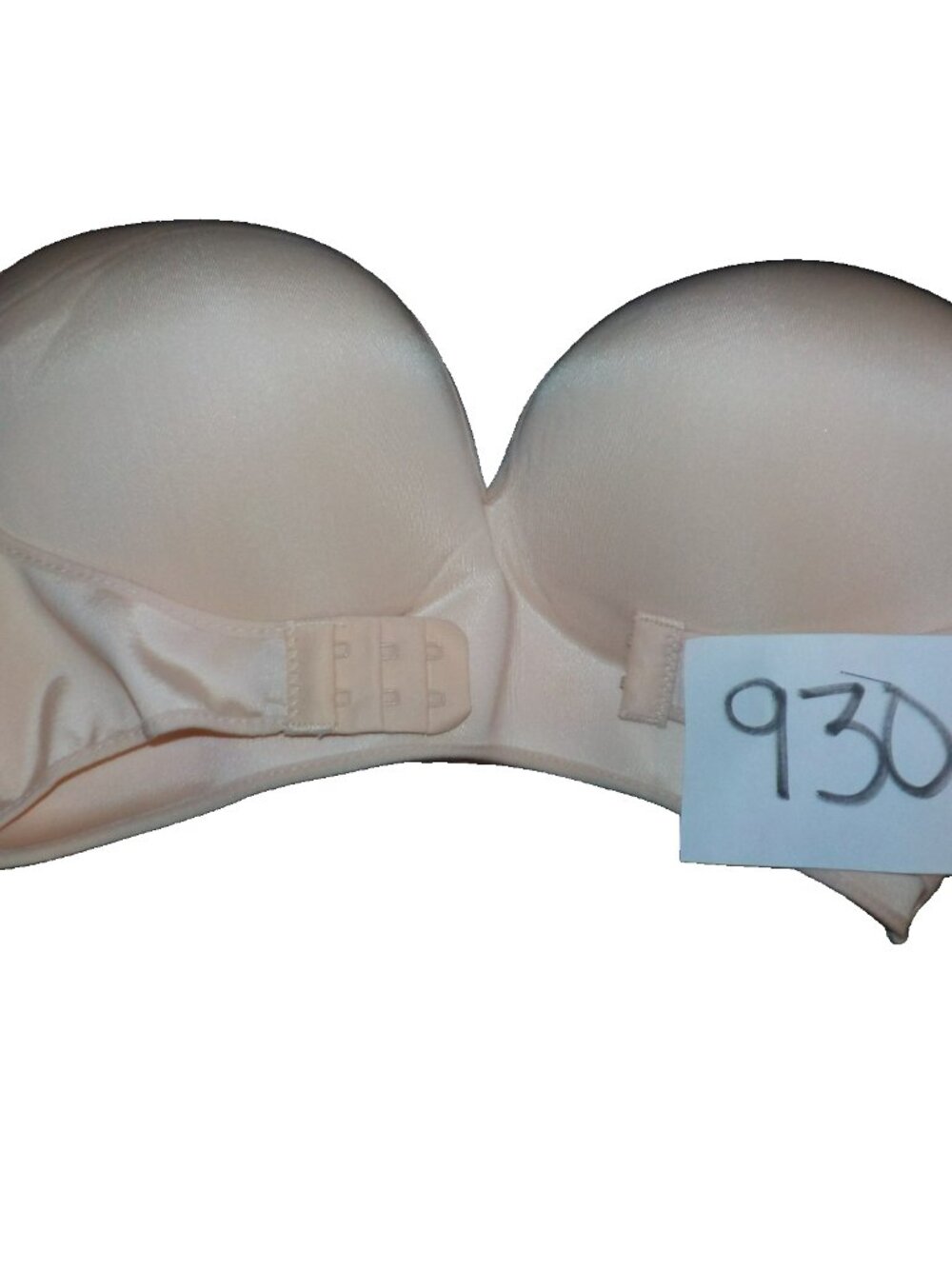 (Lot of 2) O2 Strapless Contoured Push-up Bra Uplifting Front Straps Size 38/8 - Picture 2 of 7